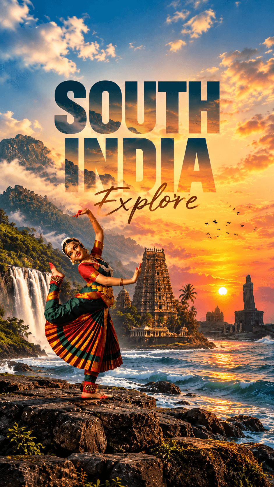 South India cultural dance and travel destination